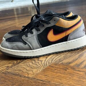 Air Jordan Nike Orange Swoosh Sneakers